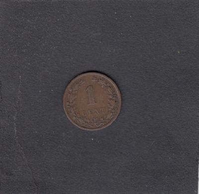 Beschrijving: 1 Cent WILLEM III